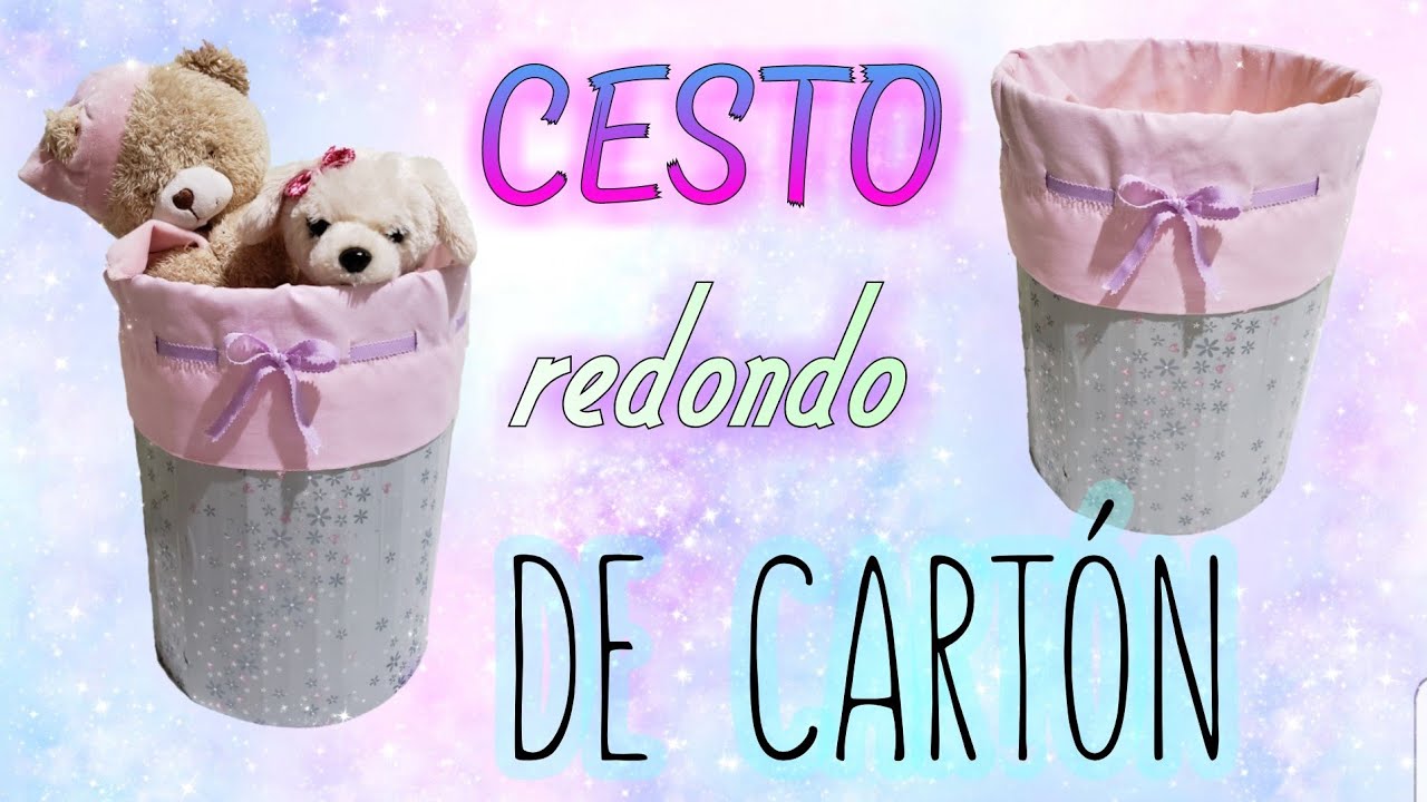 COMO HACER UN CESTO DE CARTON