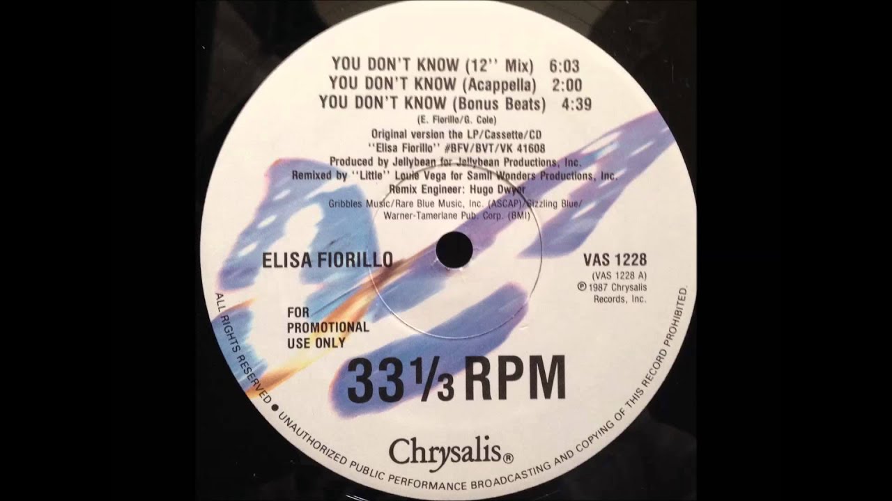 Elisa Fiorillo - You Don't Know