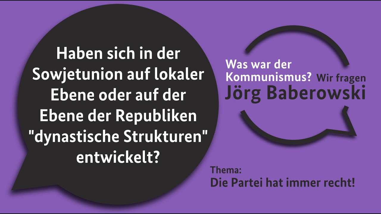 Gab es dynastische Strukturen in der Sowjetunion?