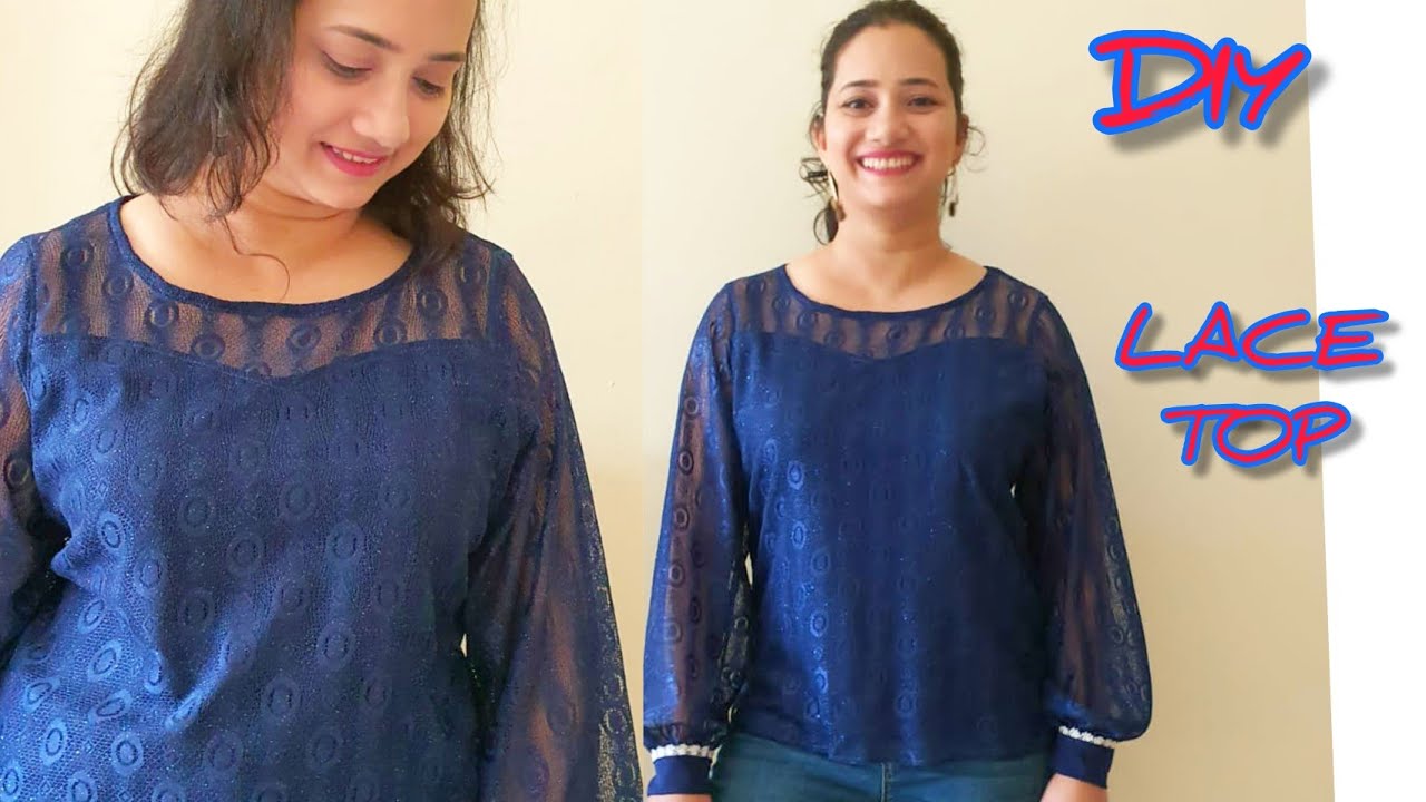 How To Attach Lining To Top✨ | DIY Lace Top With Lining |beginner sewing project