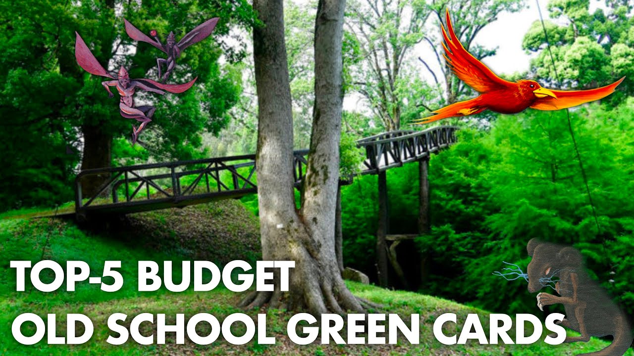 Top 5  budget Old School MtG green cards