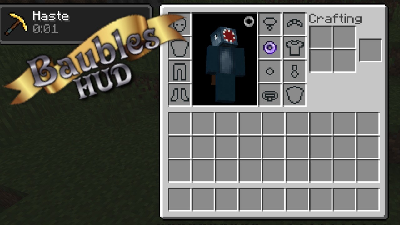 Minecraft BAUBLES MOD | (Trinkets HUD) | Mod Showcase (1.12.2/1.7.10)
