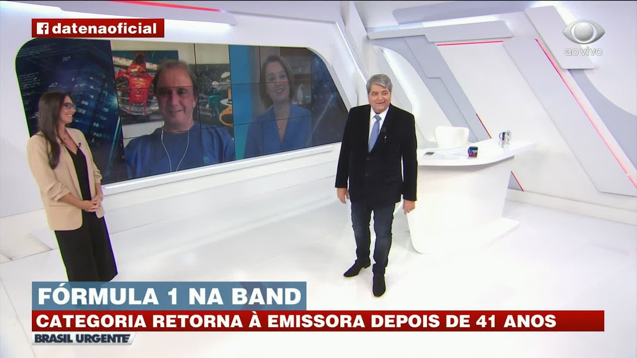 DATENA ANUNCIA TRANSMISSÃO EXCLUSIVA DA FÓRMULA 1 NA BAND ATÉ 2022 | BRASIL URGENTE