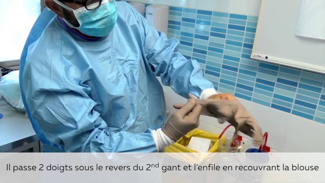 Comment enfiler des gants chirurgicaux stériles