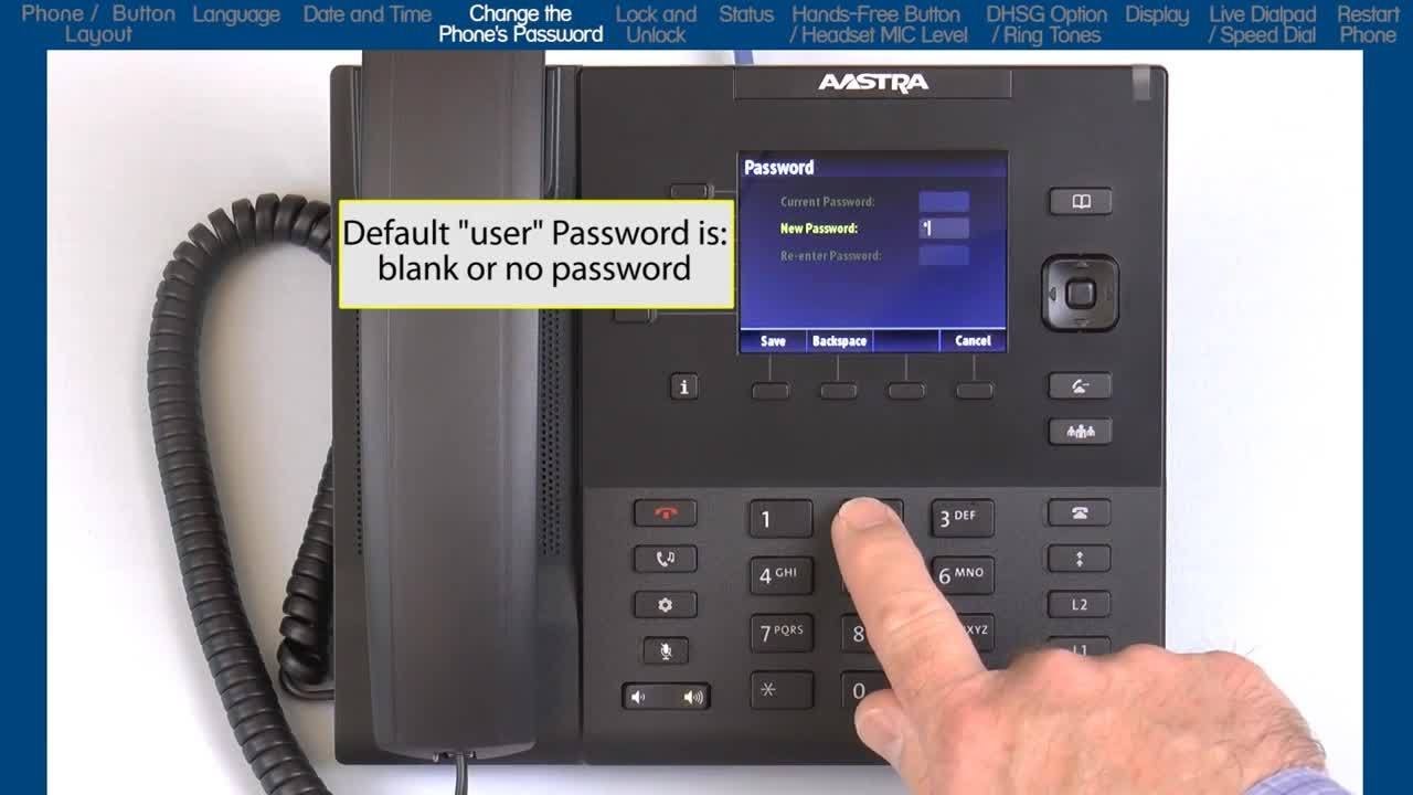Mitel 6867i Phone: How to Change & Use Password | Lock & Unlock