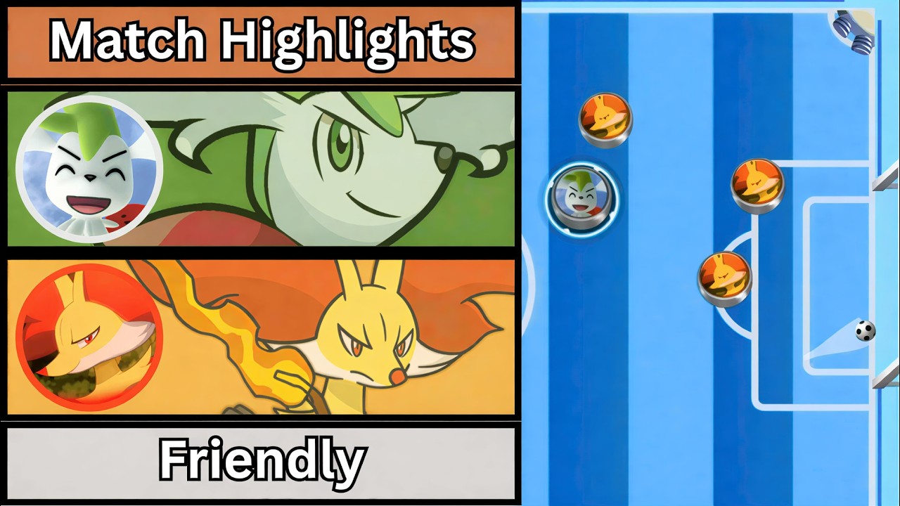 Shaymin vs Delphox | Character Caps Soccer Highights