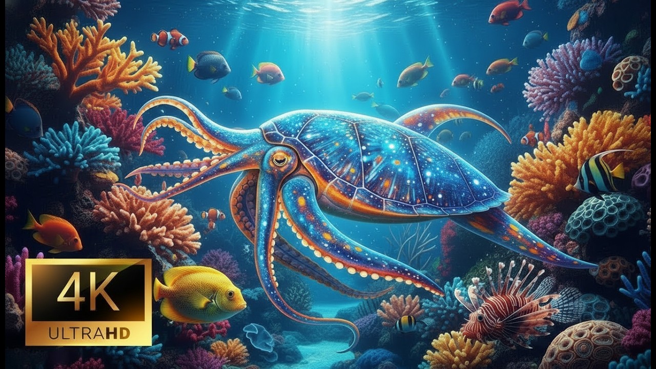 Aquarium 4K (ULTRA HD) 🐠 Vibrant Coral Reef Fish