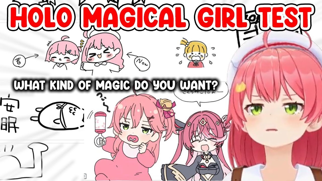 Hololive Magical Girl Test Turns Into an Art Competition When Marine Joins