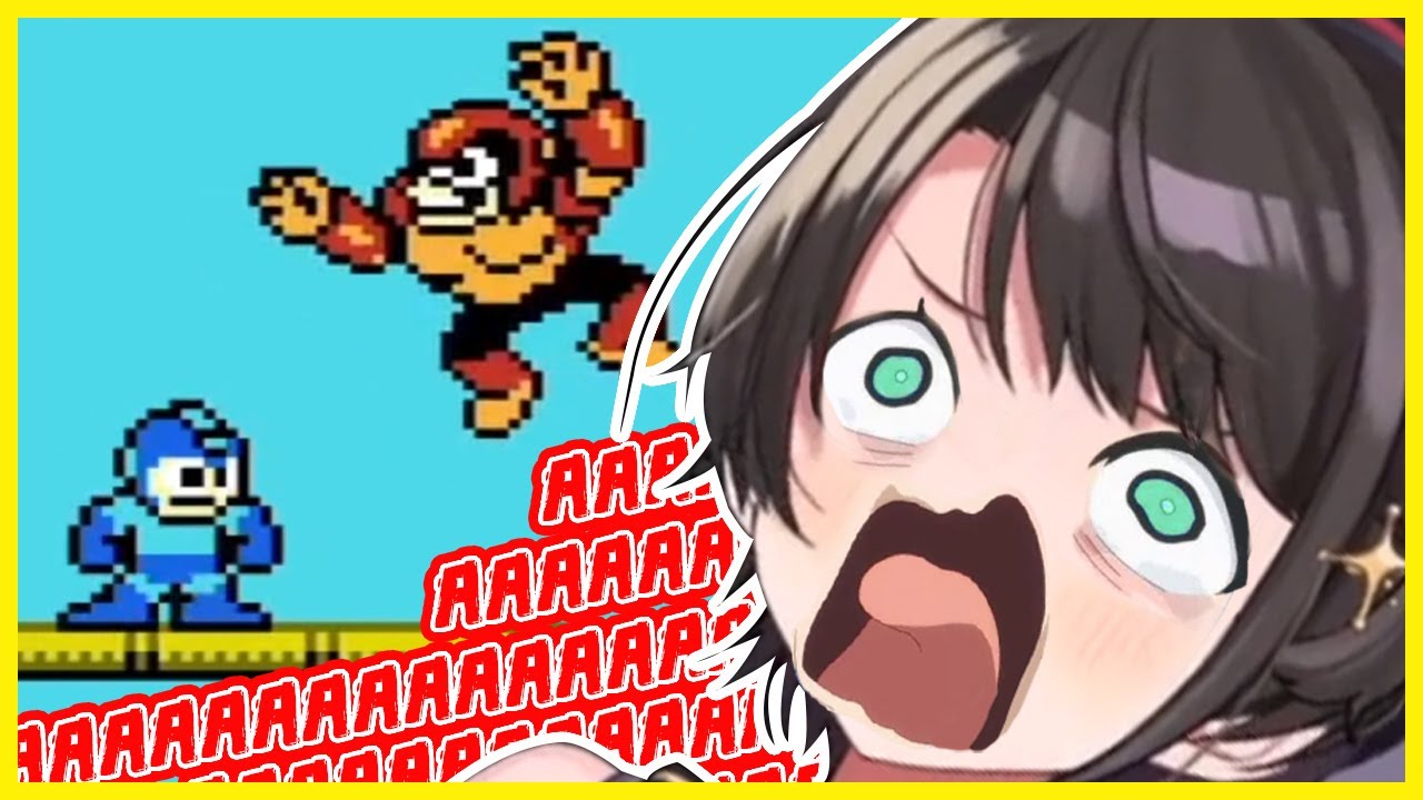 Subaru Dies 31 Times in The First Hour of Megaman 2 Stream [HOLOLIVE / ENG SUB]