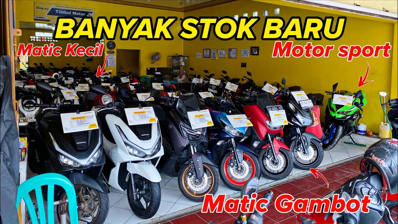 BANYAK STOK BARU! UPDATE FULL STOK MOTOR BEKAS