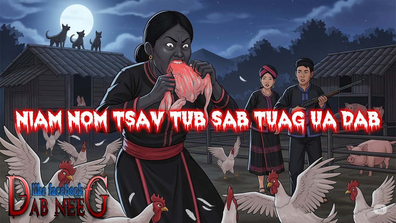 dab neeg 2083 niam nom tsav tub sab tuag ua dab กินไก่สด