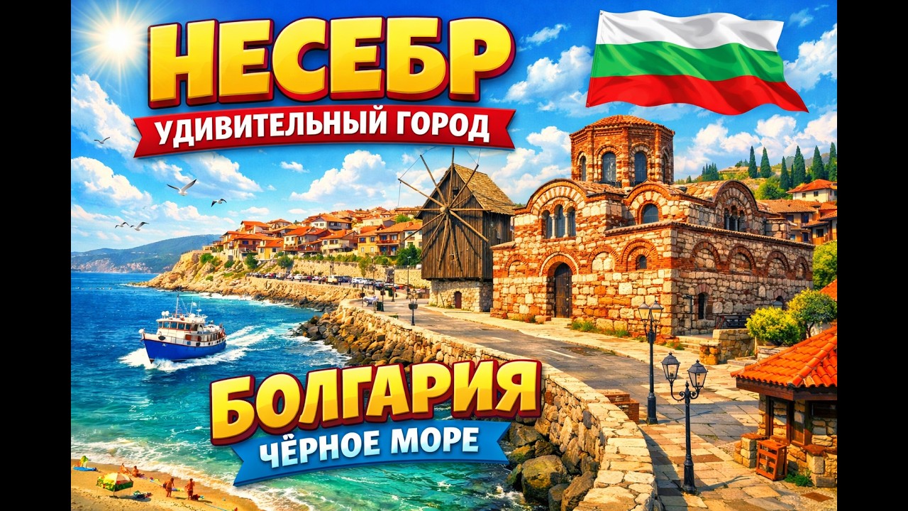 Несебр - Удивительный город в Болгарии на берегу Черного Моря #travel #путешествия #iphone15pro