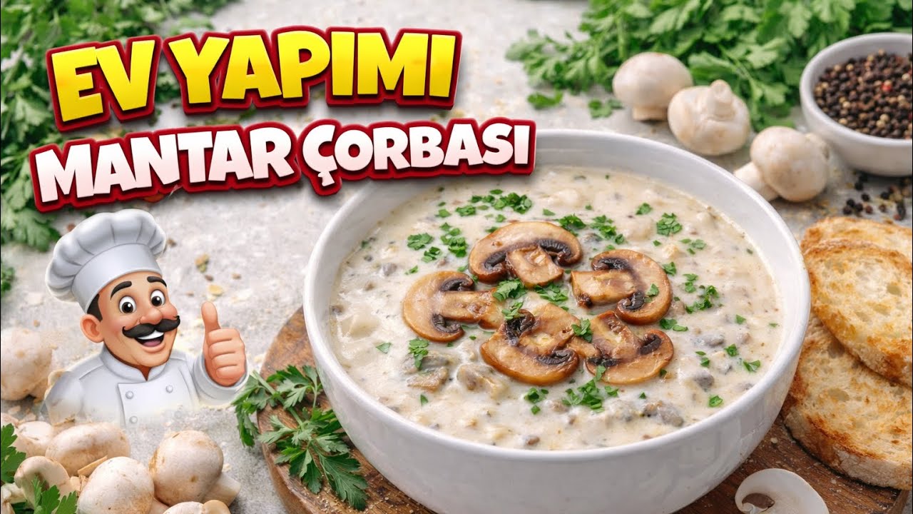 Bembeyaz mantar çorbası tarifi kaçırmayın 