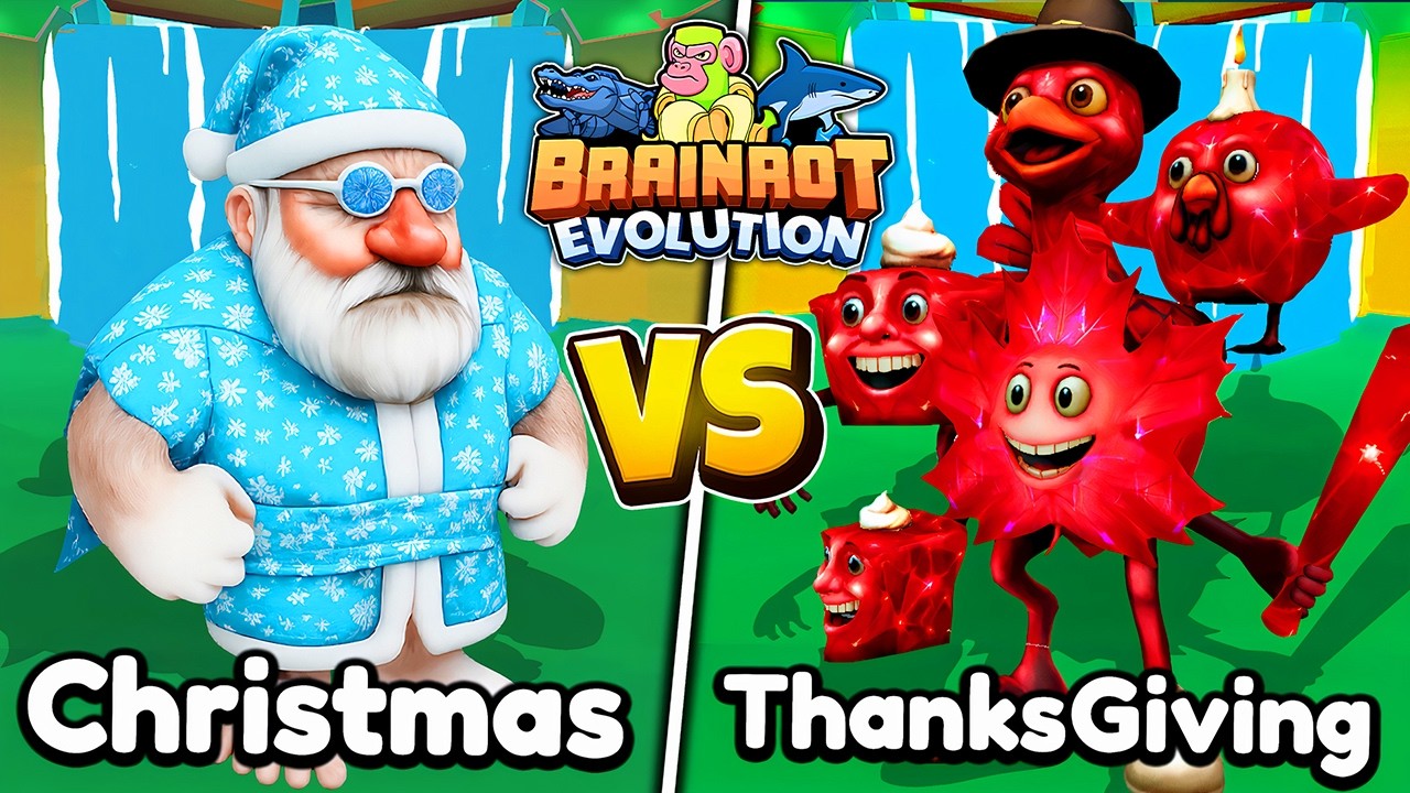 CHRISTMAS vs THANKSGIVING Secrets in Brainrot Evolution!