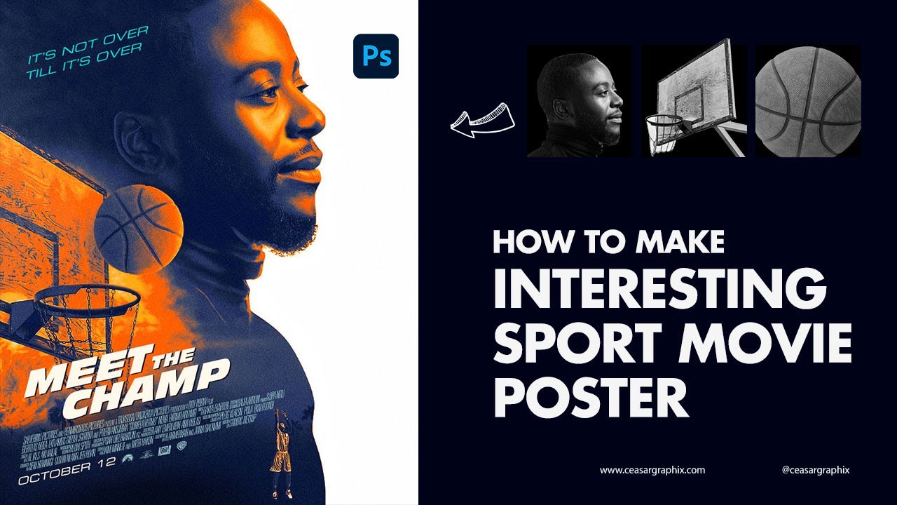 Photoshop: How to Make Interesting Sport Movie Poster