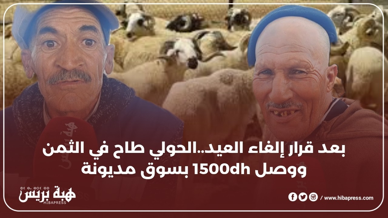 بعد قرار إلغاء العيد..الحولي طاح في الثمن ووصل 1500dh بسوق مديونة