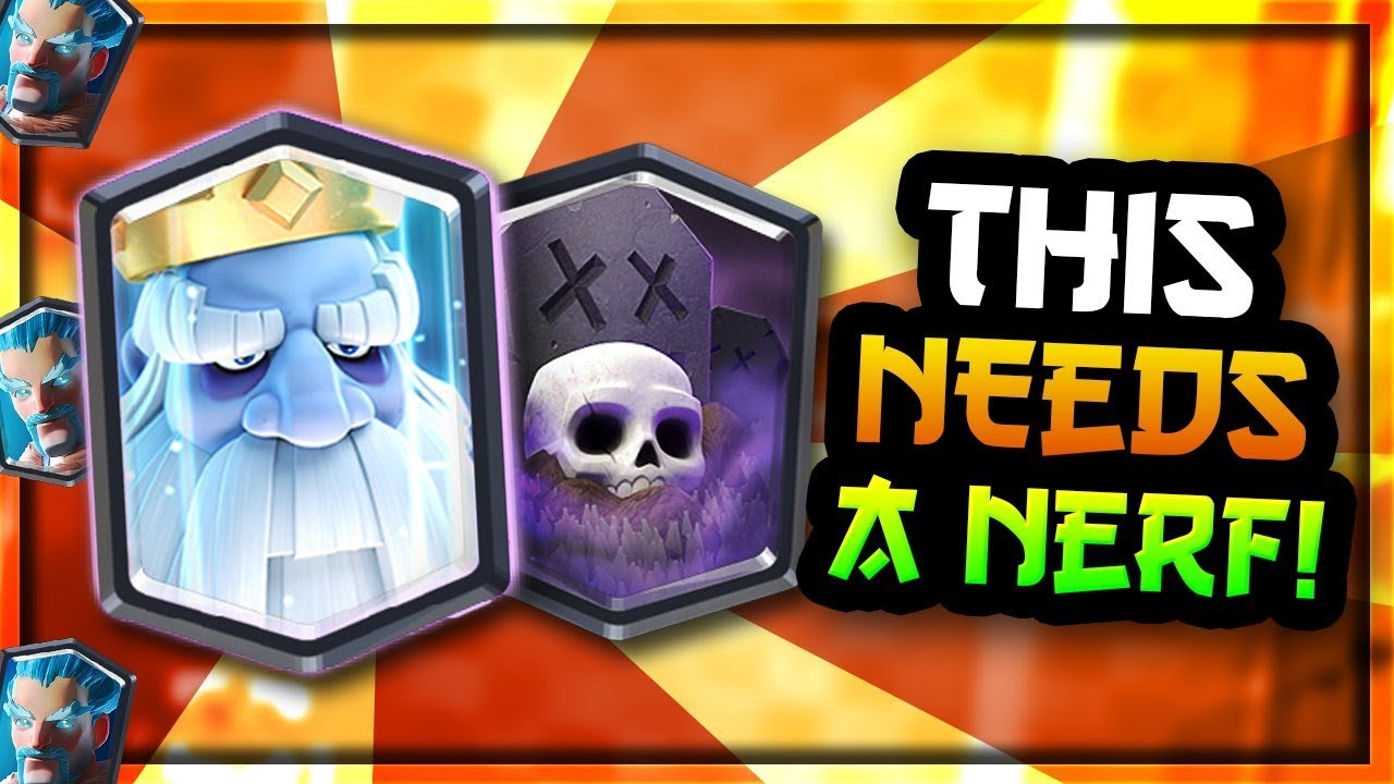 THIS NEEDS A NERF!! Best Graveyard Royal Ghost Deck — Clash Royale