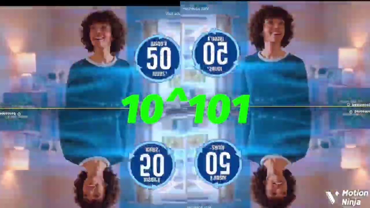 2 quadragintillion times (5 minutes long). You next to 13 quinquagintillion times.