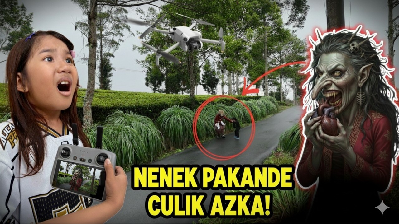 DETIK-DETIK AZKA DICULIK NENEK PAKANDE! TEREKAM DRONE!!