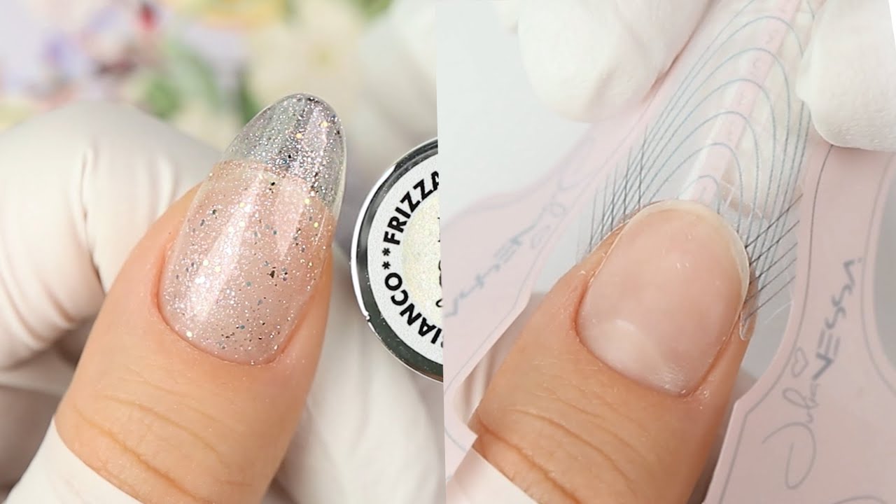 PRZEDŁUŻANIE PAZNOKCI ŻELEM krok po kroku MIGDAŁ | Gel nails step by step