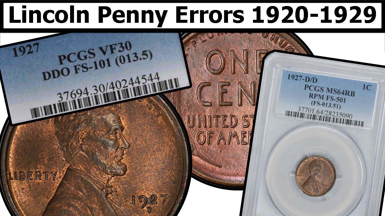 1920-1929 Wheat Penny Errors & Varieties Complete Guide - Values & Clear Explanation