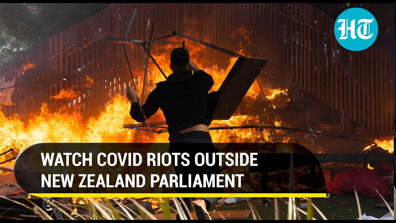 Anti-vax protesters go on a rampage in New Zealand; Clash with police outside Parliament