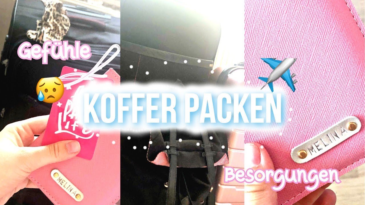 KOFFER PACKEN, LETZTE BESORGUNGEN (vlog) | melle