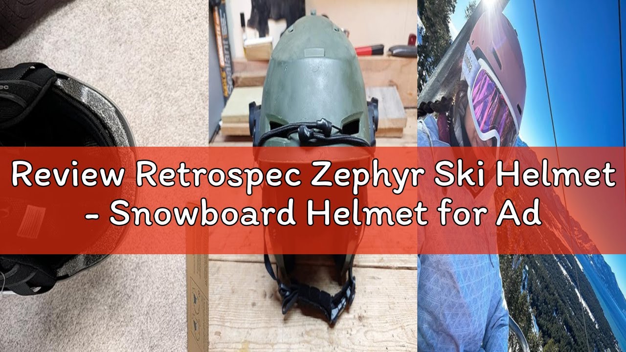 Review Retrospec Zephyr Ski Helmet - Snowboard Helmet for Adults & Youth with Adjustable Fit, 9 Brea