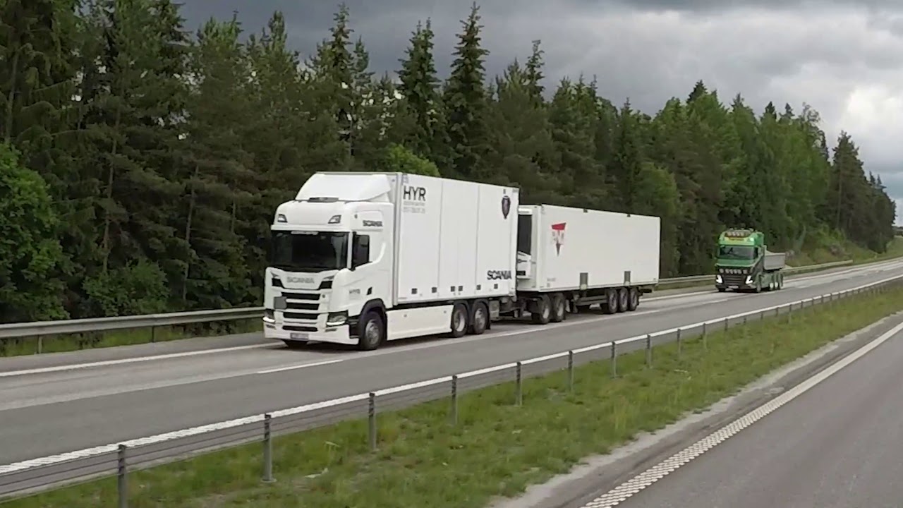 Truckspotting on E4, Sweden. Linköping to Markaryd, everyday is truckshow!