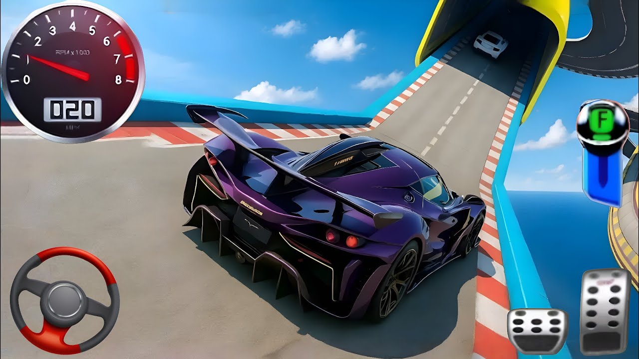 Impossible GT Car Stunt Racing -Mega Ramp Car Racing Game -Android Gameplay.