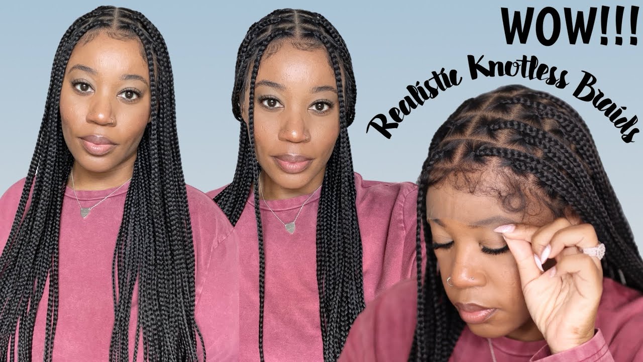 WOW!!! BRAIDS IN UNDER 15 MINUTES 😱 | REALISTIC 36” SMALL KNOTLESS FULL LACE WIG | FANCIVIVI