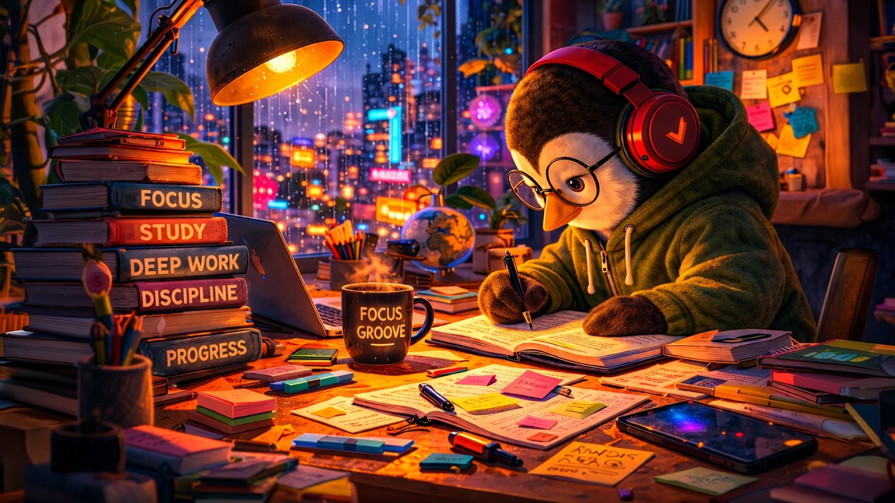 Deep Work Violin LoFi 🌧 | Dark Academia Study Music for Concentration