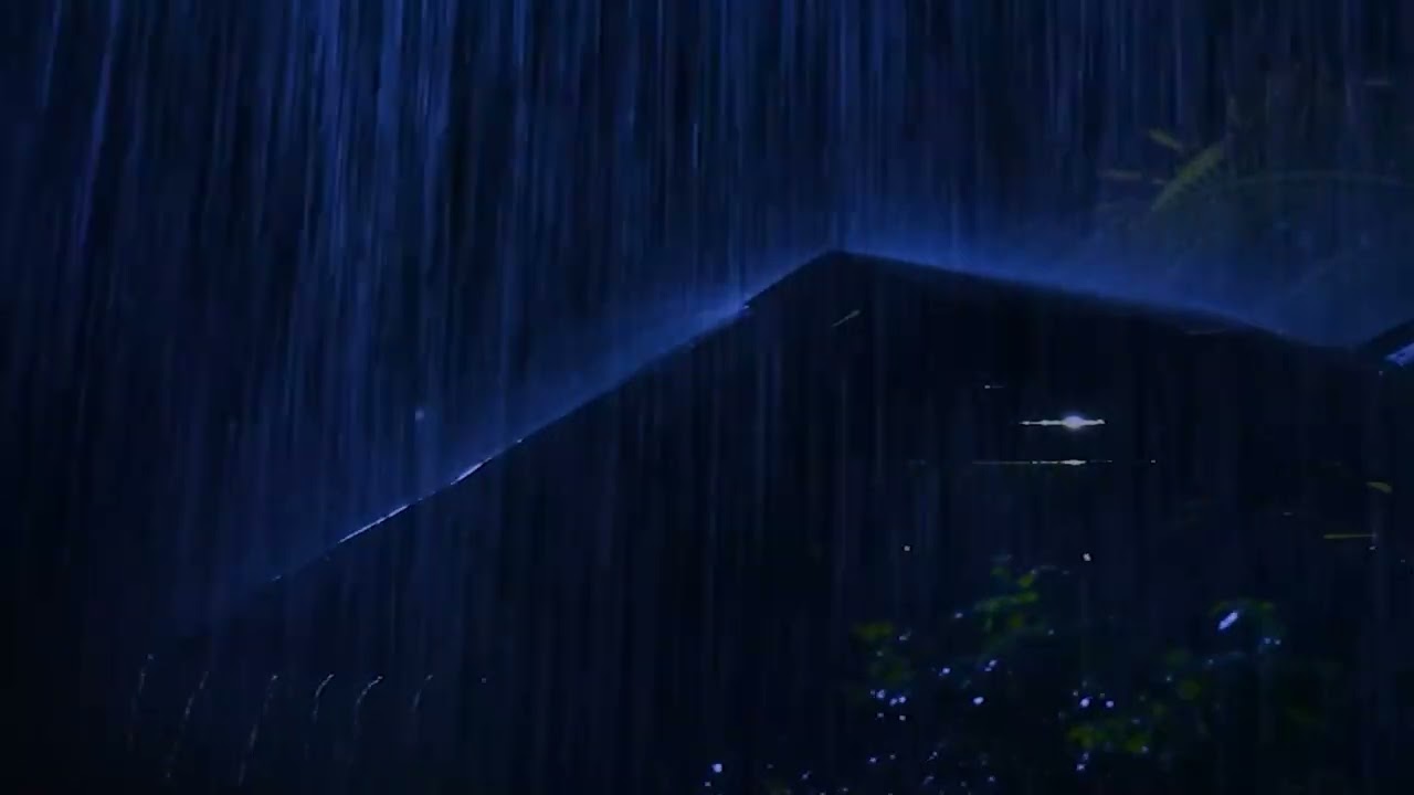 Deep Sleep with Heavy Rain on the Roof | Real Night Rain Sounds for Relaxation