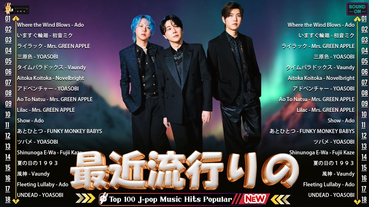 『2026最新版』今流行ってるJ-POP新曲メドレー✨ 2026ヒット曲メドレー✨YOASOBI、優里、 米津玄師 、こっちのけんと、Ado