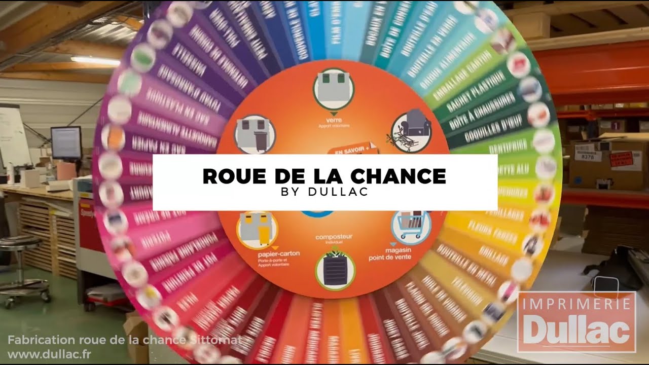 Conception et fabrication d'une roue de la chance pour Sittomat