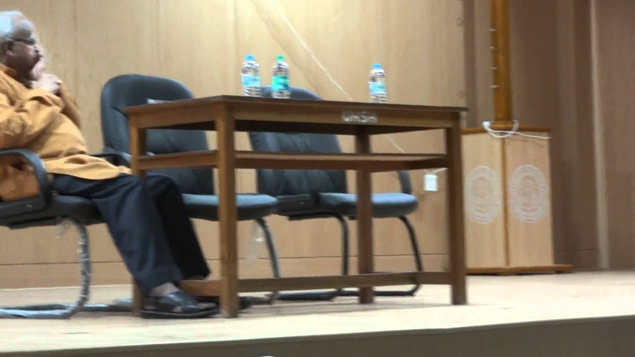 Glimpse of Prof. Partha Chatterjee's Talk at University of Hyderabad