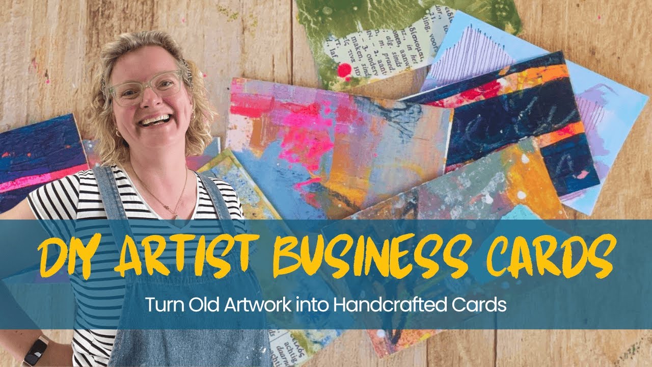DIY Artist Business Cards : Turn Old Artwork into Unique Handcrafted Cards
