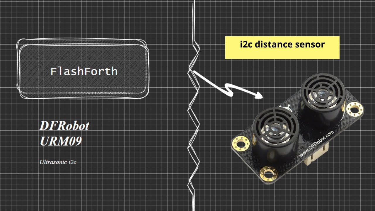 FlashForth using i2c - Distance Sensor example