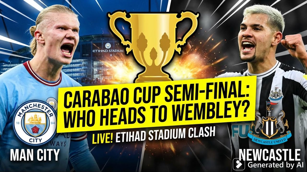 Manchester City vs Newcastle United Carabao Cup SemiFinal Clash! Can Newcastle pull off the upset?