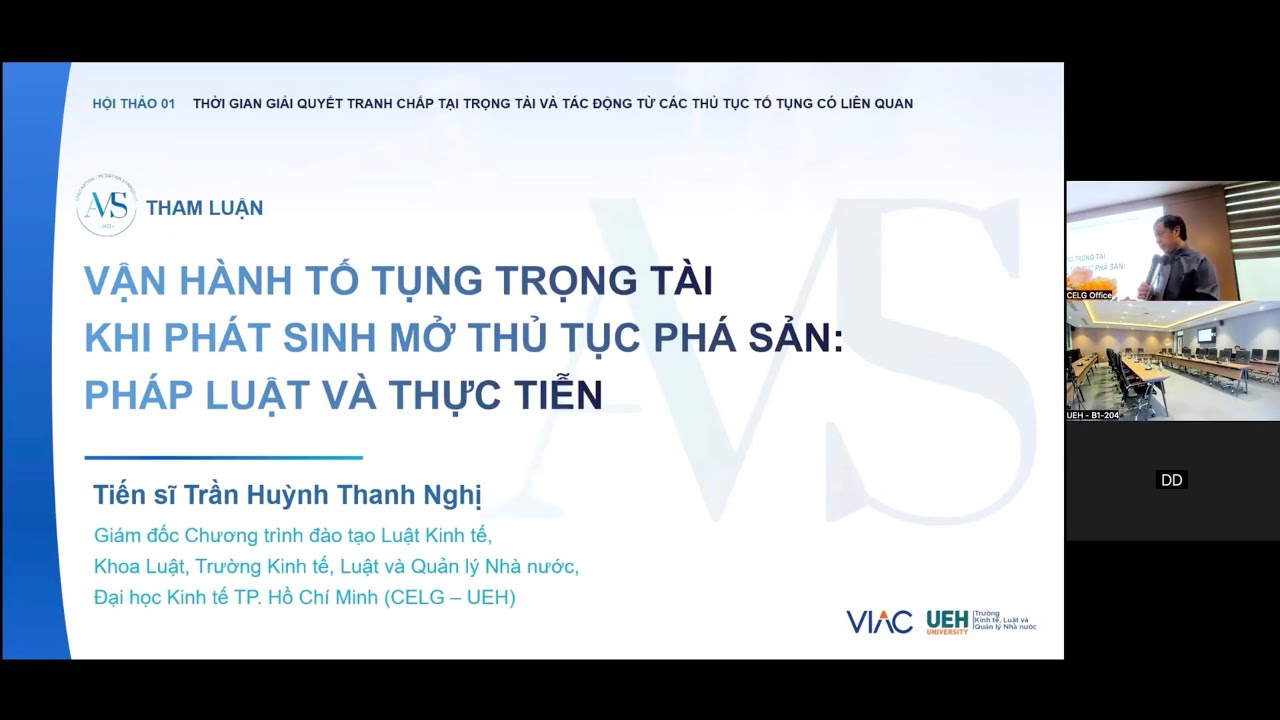AMS 2025 | HT01 | Vận hành tố tụng trọng tài khi phát sinh mở thủ tục phá sản
