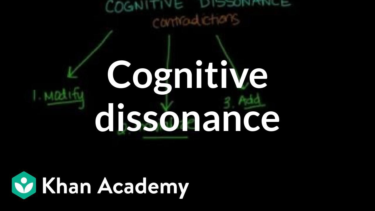 Cognitive dissonance | Behavior | MCAT | Khan Academy