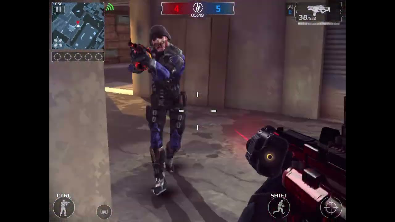1 vs 1 against HaynessCC  | Modern Combat 5_PC | @zyxcc