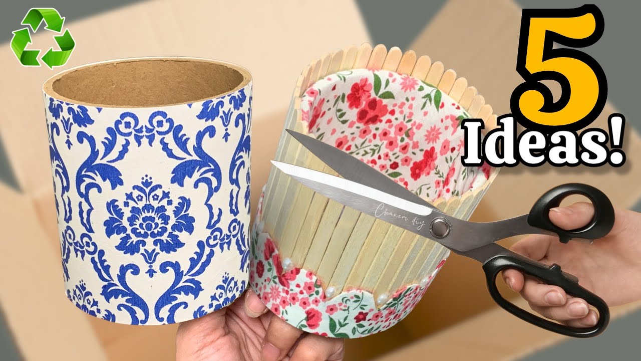 Превращаем рулоны картона и остатки ткани! 😱♻️ 5 гениальных идей переработки, которые вас удивят