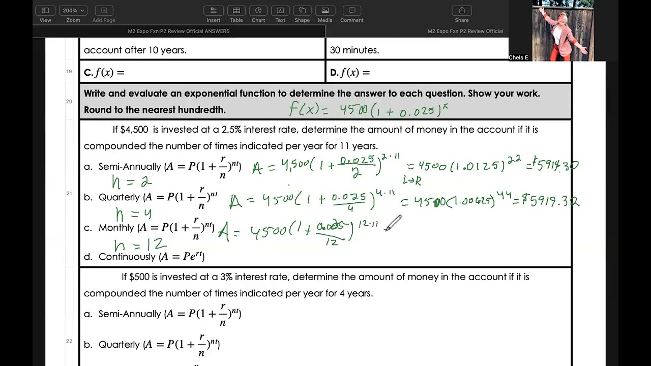 M2 Video 2: Exponential Functions Review Part 2