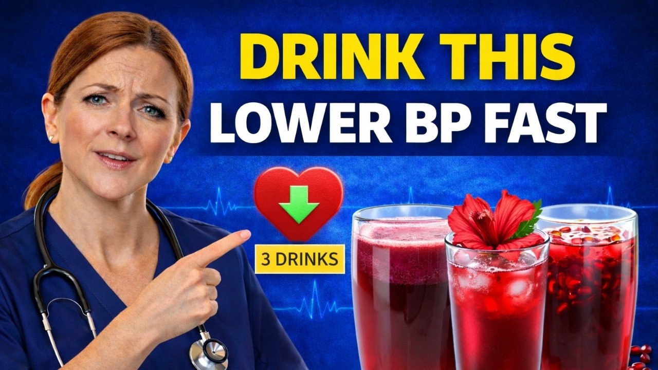 3 Drinks That Lower BP Fast for Seniors.  