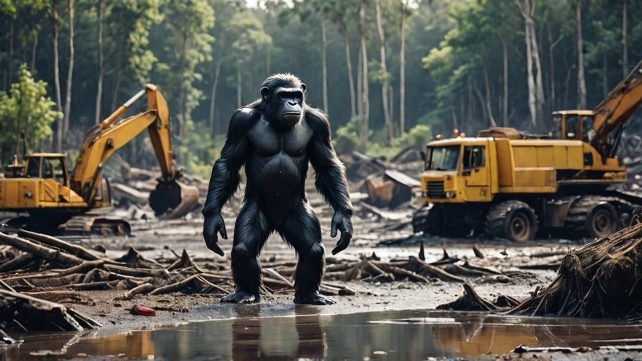Indonesia takes action against mining firms after floods devastate population of world’s rarest ape