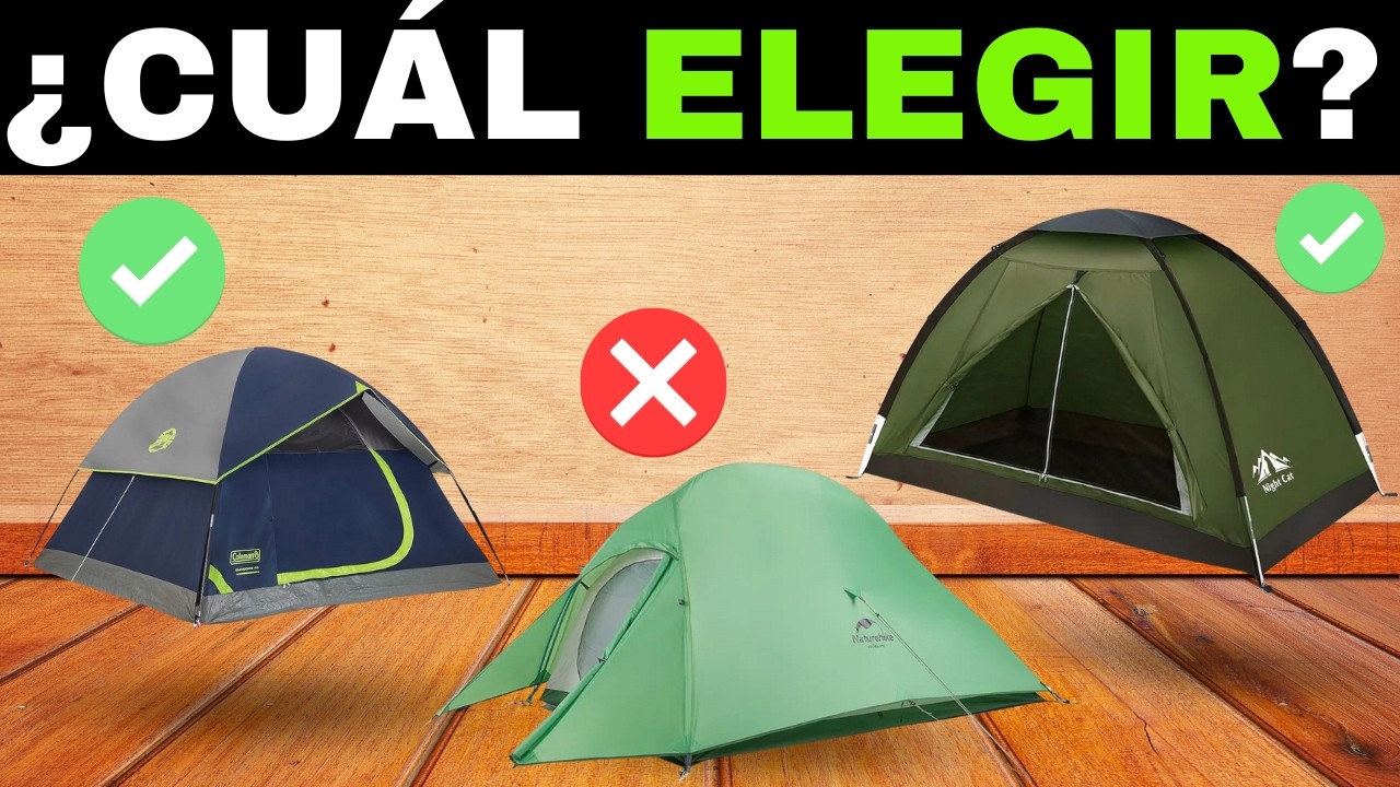 ✅ 9 Mejores TIENDAS de CAMPAÑA [2026]⛺[Calidad-Precio] Acampada Familiar Camping  / 2-4-6-8 Personas