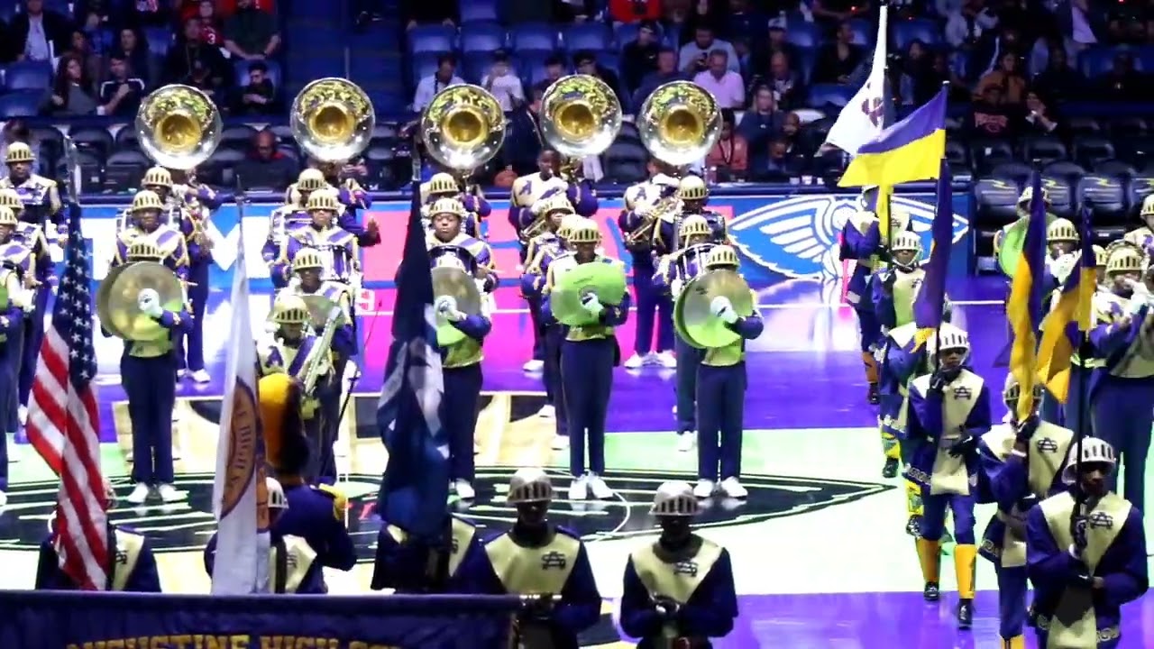 2023 - 24 St. Augustine H.S. Marching 100 | New Orleans Pelicans Halftime | 11-14-23