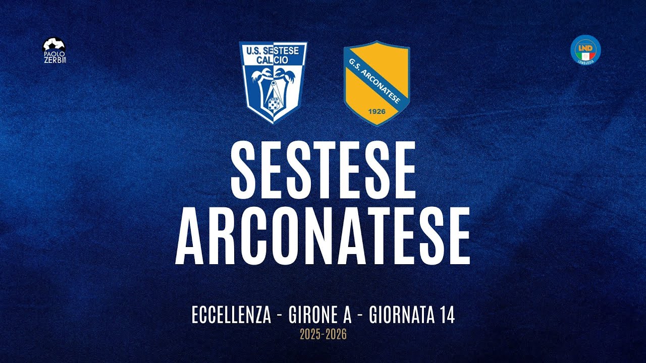 [HIGHLIGHTS] Eccellenza Girone A 25/26 | Giornata 14 | Sestese - Arconatese