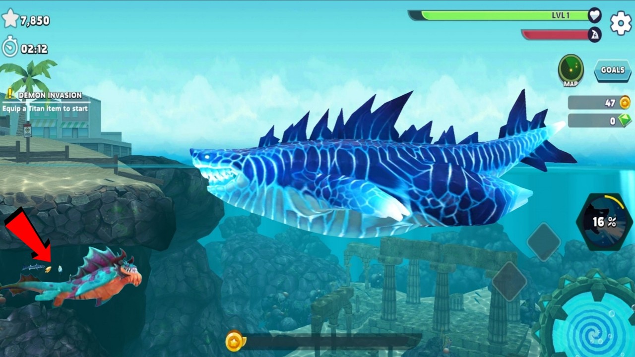 Hungry Shark Evolution - Giant Monster SHARKJIRA Nuclear Skin Update - All 30 Sharks Unlocked